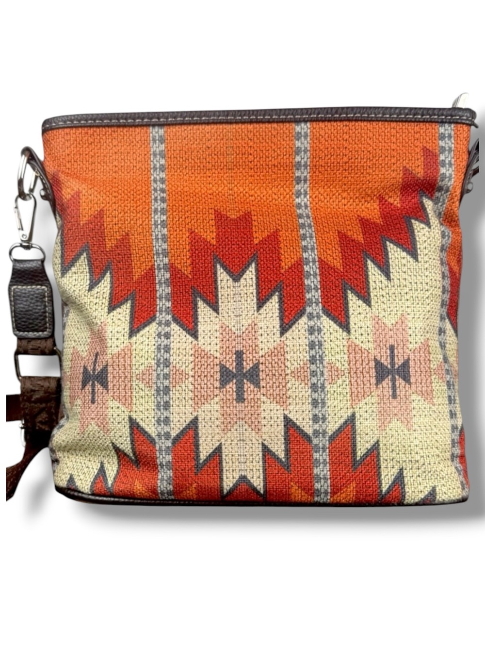 Montana West Southwestern Aztec Tapestry Crossbody Bag Adjustable Strap